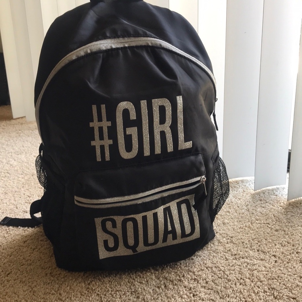 Black nylon Backpack